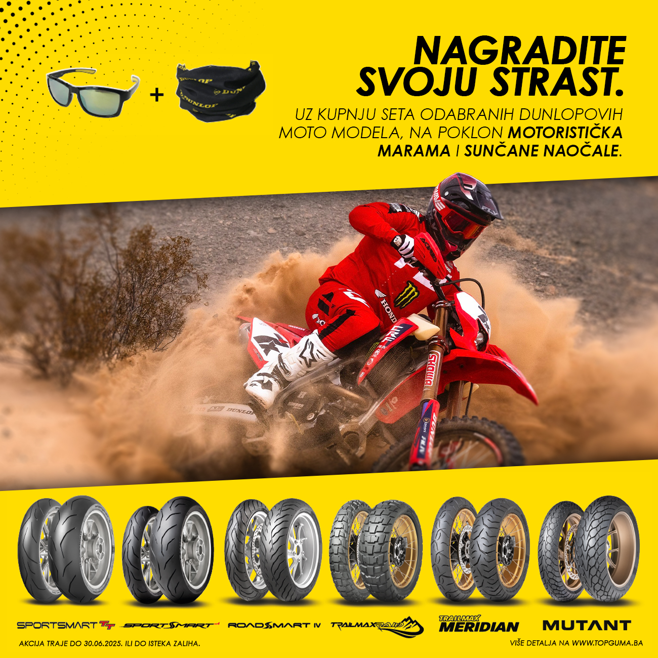 Topguma.ba - dunlop moto akcija marama naocale proljece 2025